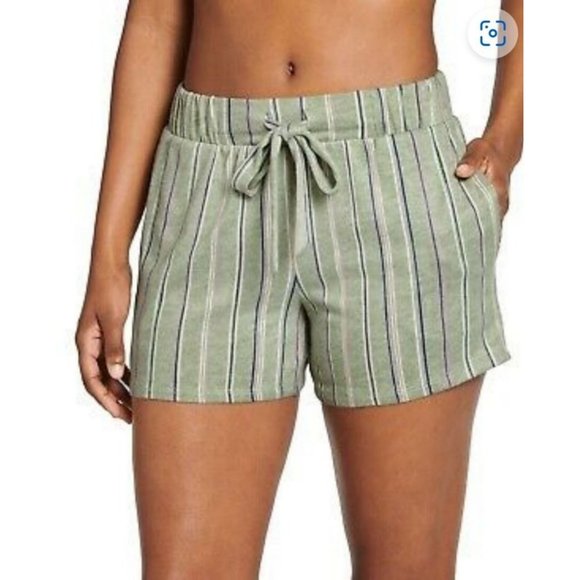 Jockey Other - Jockey Luxe Lounge Sleep Shorts Green Stripe X-Large